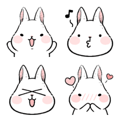 The big white rabbits - emoticon 1