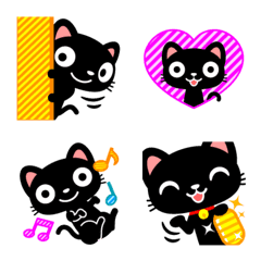 黒猫の絵文字1