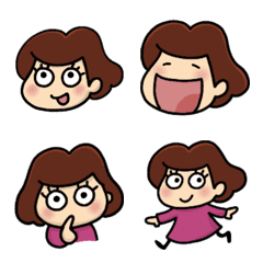 Nao-chan Emoji stickers