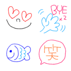 Heart-warming crayons Emoji