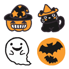 Happy Halloween Emoji set