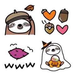 Emoji Autumn Sloth  