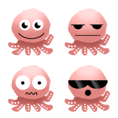 Handdrawn Little Octopus Emoji