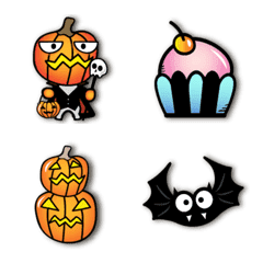 Cute Halloween Emoji.