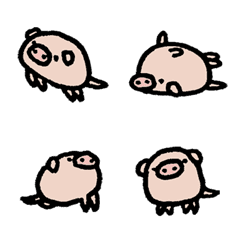 Japanese cute pig emoji