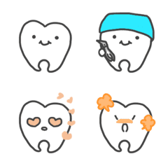 pretty tooth emoji