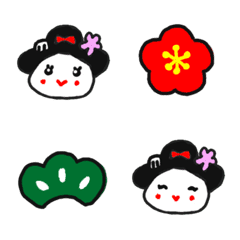 Hannnari Maiko-chan  Emoji