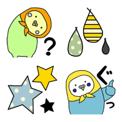 a cowl budgie(Emoji)