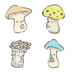 蘑菇表情符號，秋天的食物