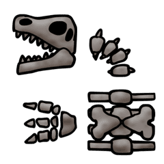 Bones of dinosaurs, fossils play kit
