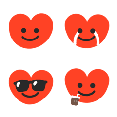 Smile heart face emoji