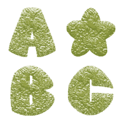 brownies Kue Teh hijau Icing (A-Z) Emoji