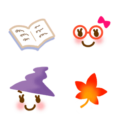 Kawaii Simple Emoji girl autumn