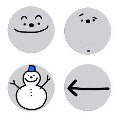 Circle Sticker Emoji