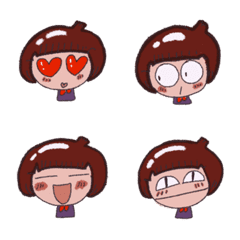 The acorn girl emoji 201910