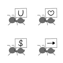 螞蟻字體/一堆搬字的螞蟻