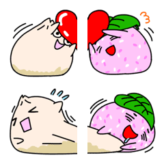 Meat bun and sakura mochi