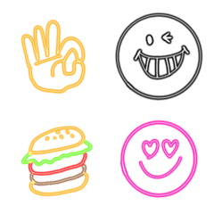 kawaii  neon Emoji