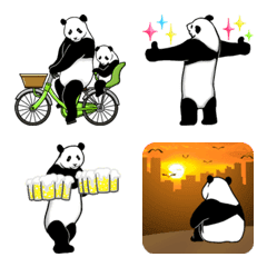 Strange pose Panda Emoji 2