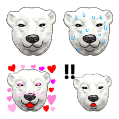face emoji white bear