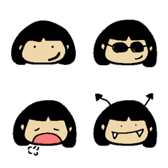 Bob style girl's Emoji 2
