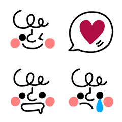 simple face Emoji No.01