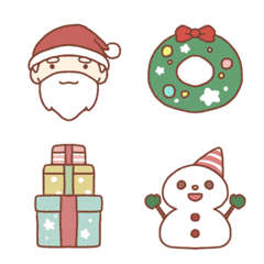 Can be used for Christmas cute emoji