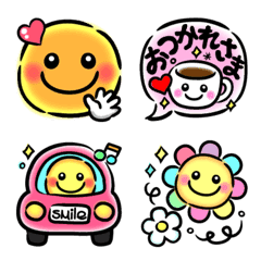 OTONAcolorful smile&speech balloon Emoji