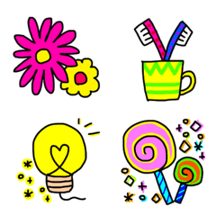 Easy to use colorful emoji