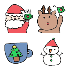 Happy christmas emoji2
