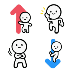 Ultra simple white person emoji2