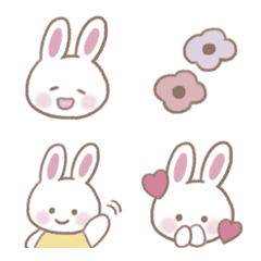 White sweet rabbit Emoji 