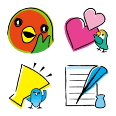 Emoji of parakeets 2