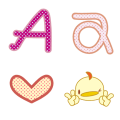 トリと干支とアルファベットの絵文字