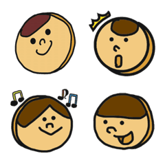 kids face cookie Emoji
