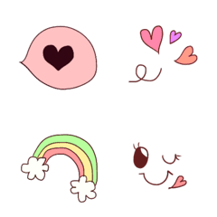 Brown &pastel emoji