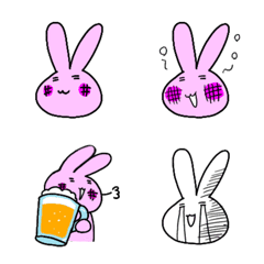 Drunken rabbit emoji