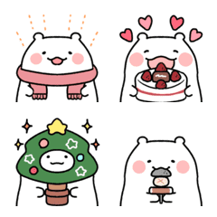 Can be used in winter! Cute bear emoji