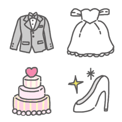 Cute wedding emoji
