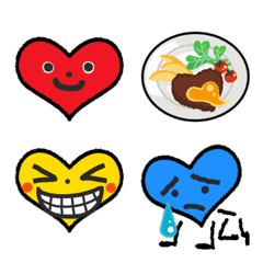 Simple and cute heart emoji