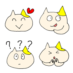 Happy cat kawaii Emoji