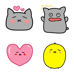 A Gray Cat,Marurun emoji