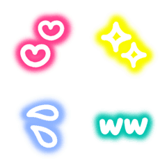 simple neon Emoji