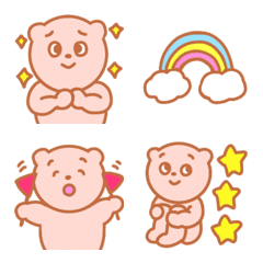 soft colored bear emoji