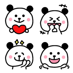 Cute emoji of panda