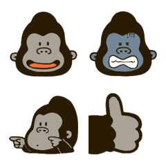 Cute Gorilla Gorita Line Emoji Line Store