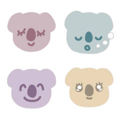 Colorful koala emoji 