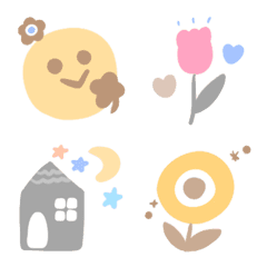 Cute emoji of Scandinavian style 2