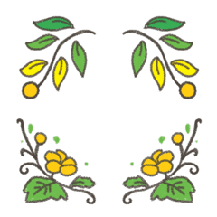 Gold Flowers Emoji