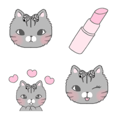 Stylish kitten emoji